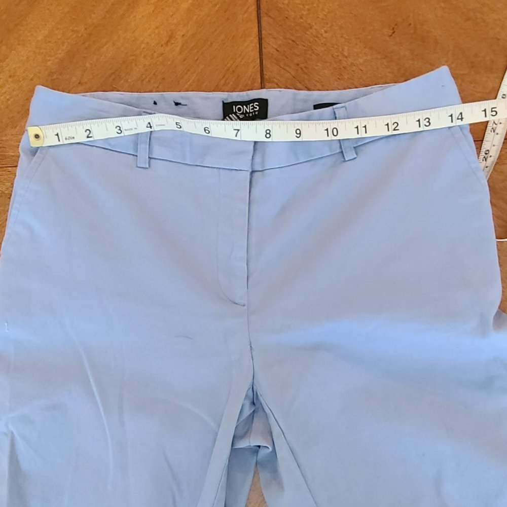 Jones New York Light Blue Grace Ankle Length Trousers (Size 2) - Picture 2 of 6